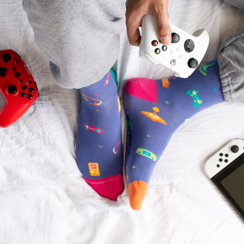 Friday Sock Co. Chaussettes pour hommes Motifs Jeux Vidéo