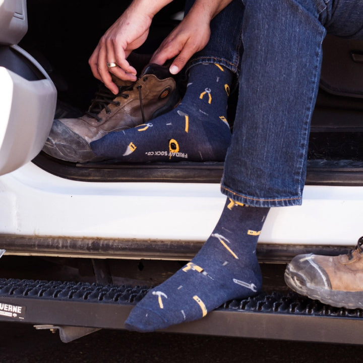 Friday Sock Co. Chaussettes pour homme Motif Bâtiment