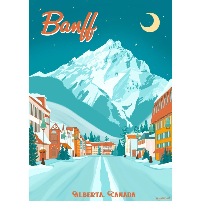 Casse-tête Villageois Banff au clair de lune | 500 pièces | Conçu au Canada