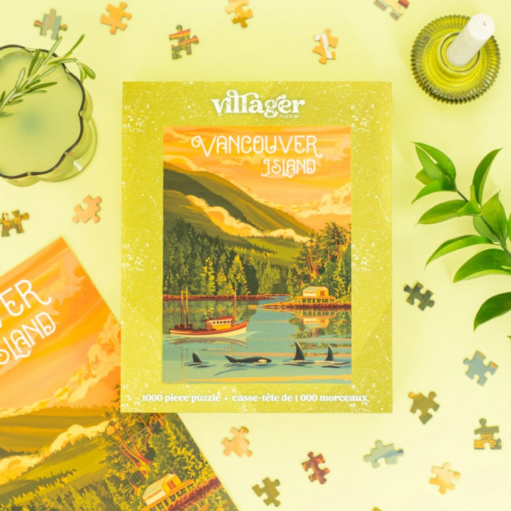 Casse-tête L'Île de Vancouver de Villager Puzzles | 1000 pièces | Conçu au Canada