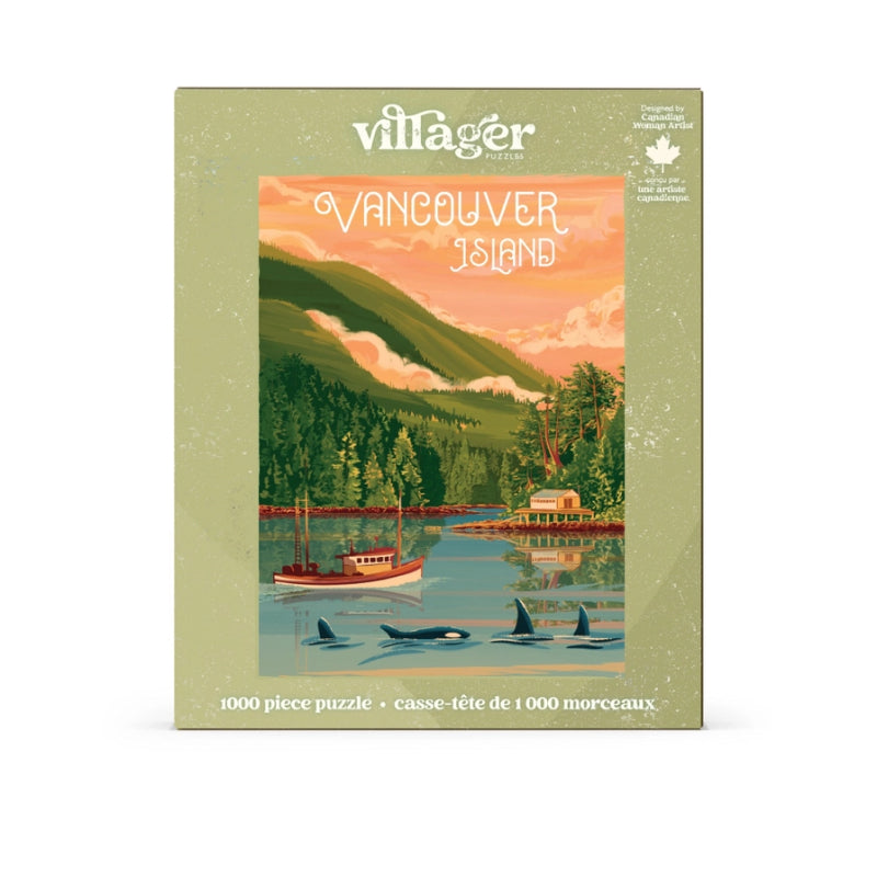 Casse-tête L'Île de Vancouver de Villager Puzzles | 1000 pièces | Conçu au Canada