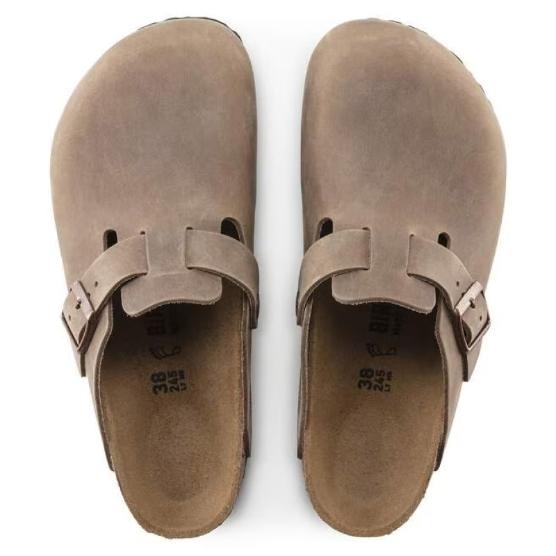 Birkenstock Boston Cuir Huilé Tabac - Normal