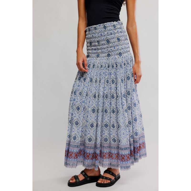 Jupe longue imprimée Free People Ravenna