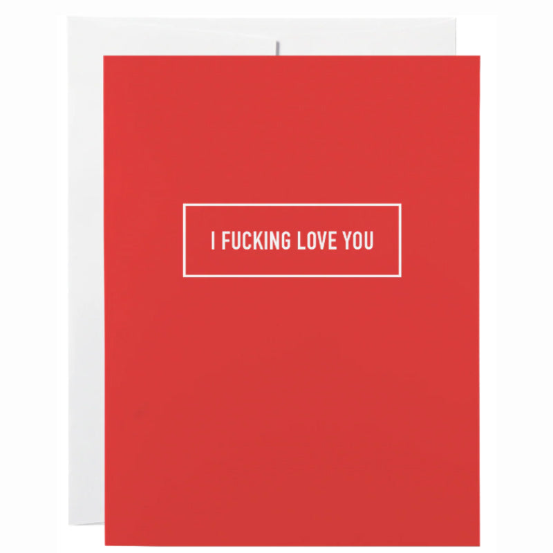 Cartes Chics Je t'aime à la folie