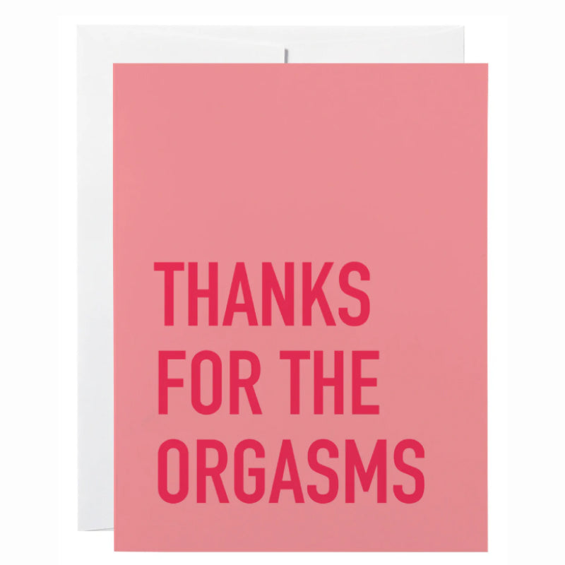 Classy Cards Remerciements Carte Orgasmes