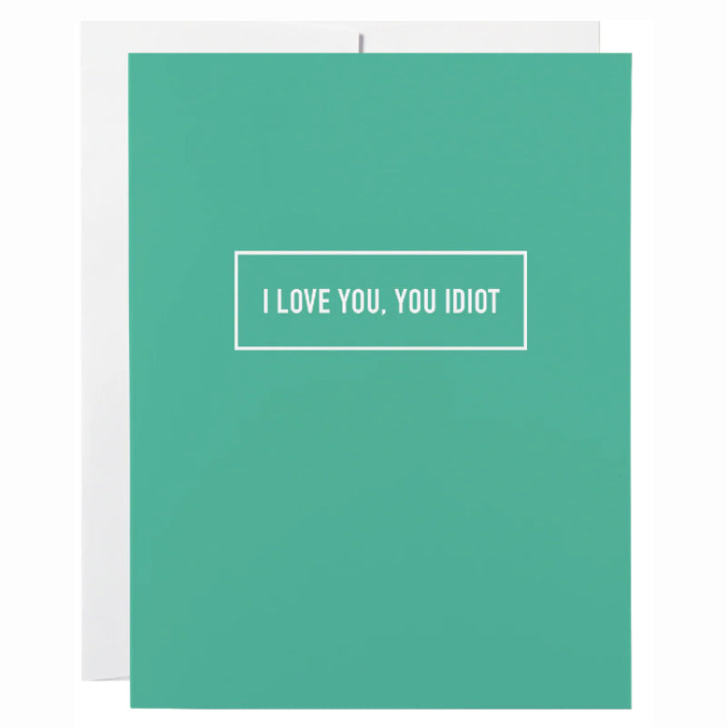 Cartes chic Amour idiot