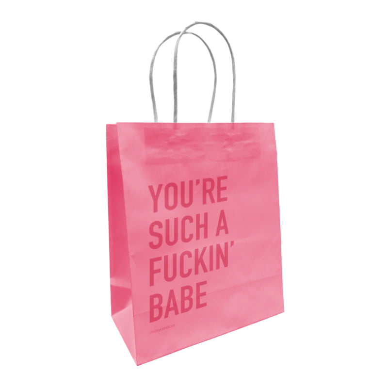 Classy Cards Sac en papier « Fuckin' Babe »