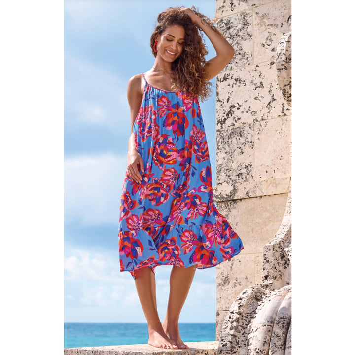 Robe sans manches tribale avec doublure