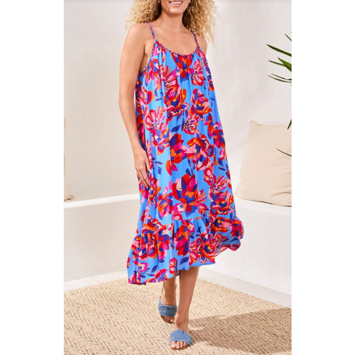 Robe sans manches tribale avec doublure