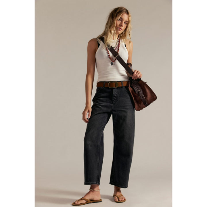 Free People We the Free Deep Trance Dropped Boyfriend Jeans - Hypnose