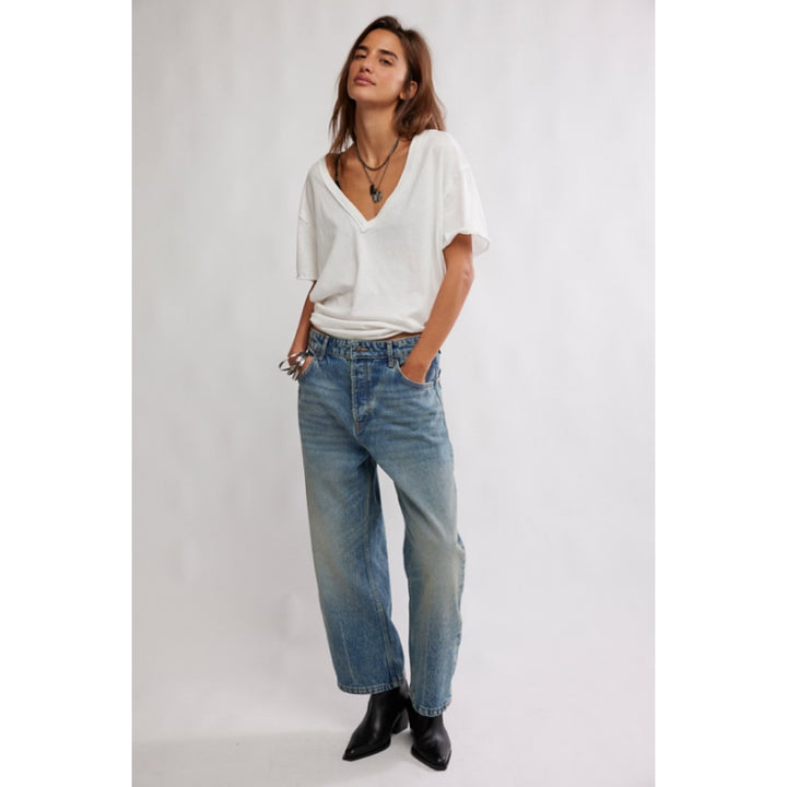 Free People We The Free Jean boyfriend large Deep Trance - From Beyond