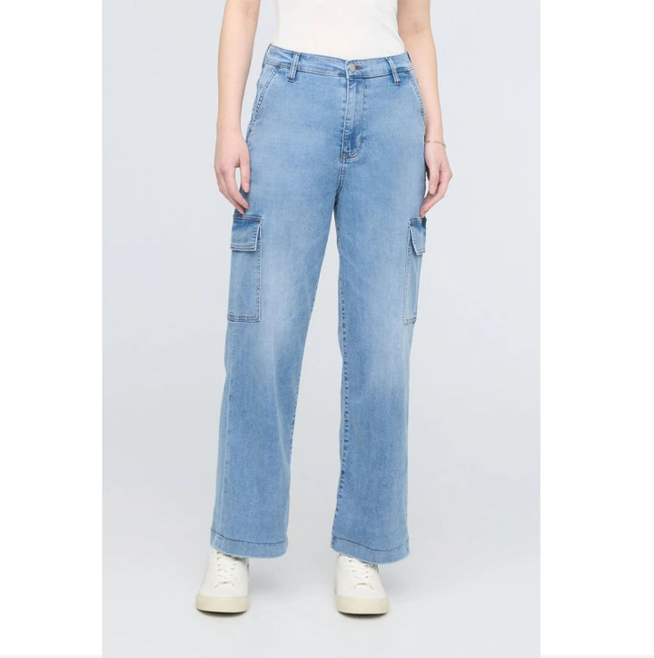 DU/ER Performance Denim Lite Cargo Taille Haute - Pacific