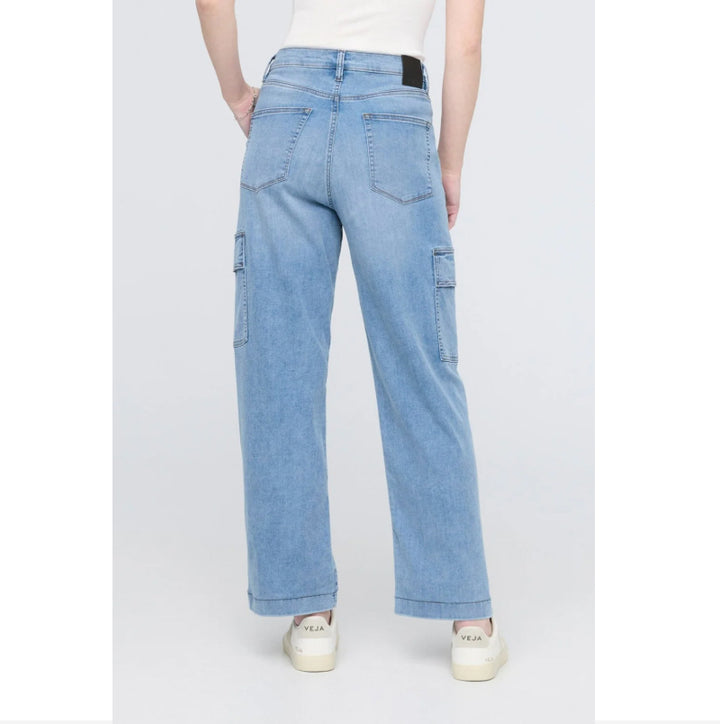 DU/ER Performance Denim Lite Cargo Taille Haute - Pacific