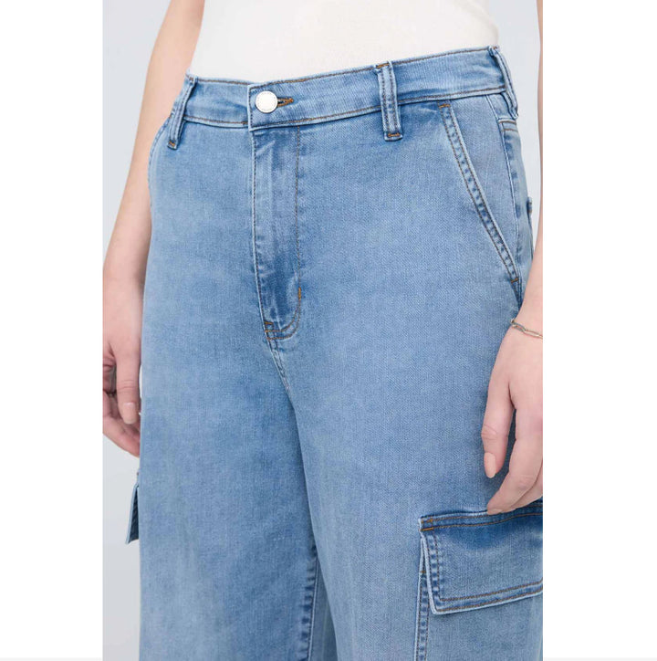 DU/ER Performance Denim Lite Cargo Taille Haute - Pacific