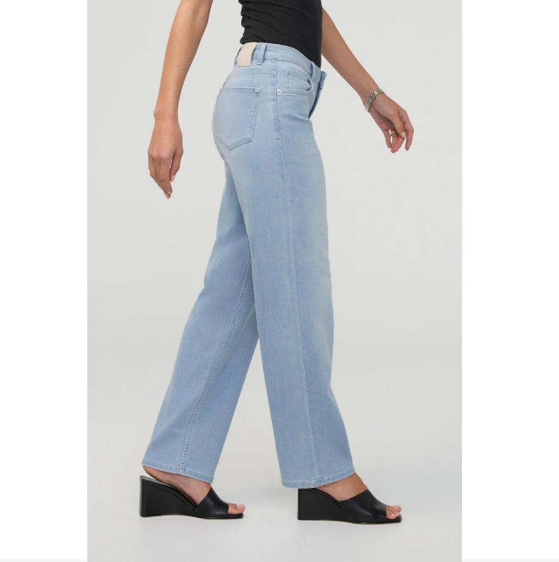 DU/ER Jean de performance coupe droite taille mi-haute - Bleu désert