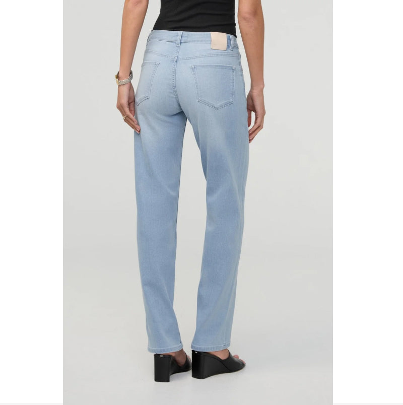 DU/ER Jean de performance coupe droite taille mi-haute - Bleu désert