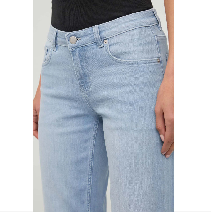 DU/ER Jean de performance coupe droite taille mi-haute - Bleu désert