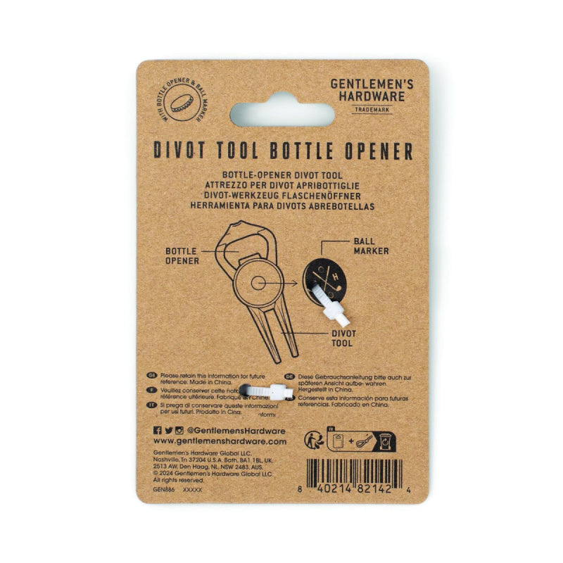 Ouvre-bouteille avec releveur de divots Gentlemen's Hardware