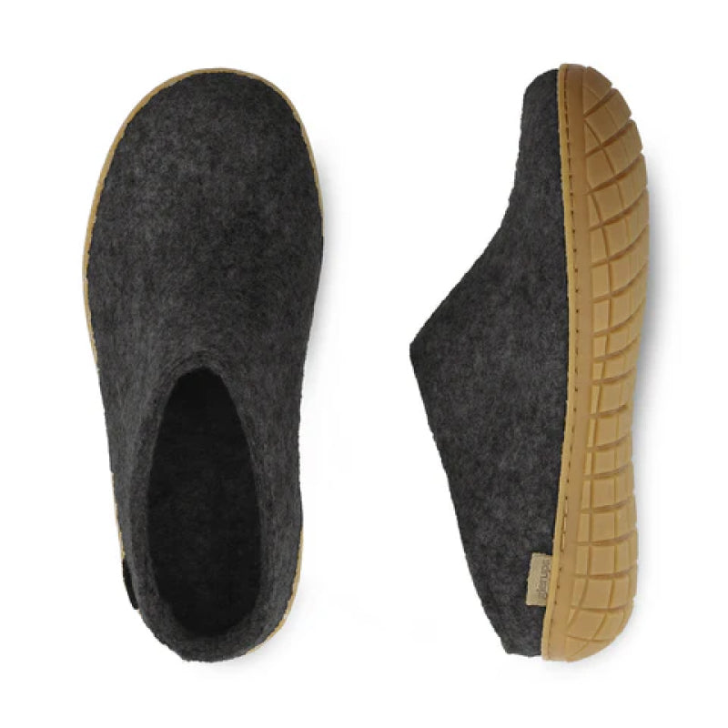 Glerups Slip-On - Honey Rubber - Charcoal