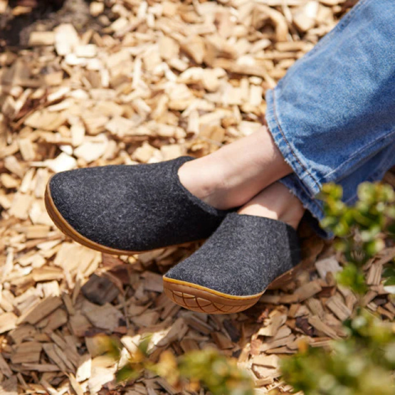 Glerups Slip-On - Honey Rubber - Charcoal