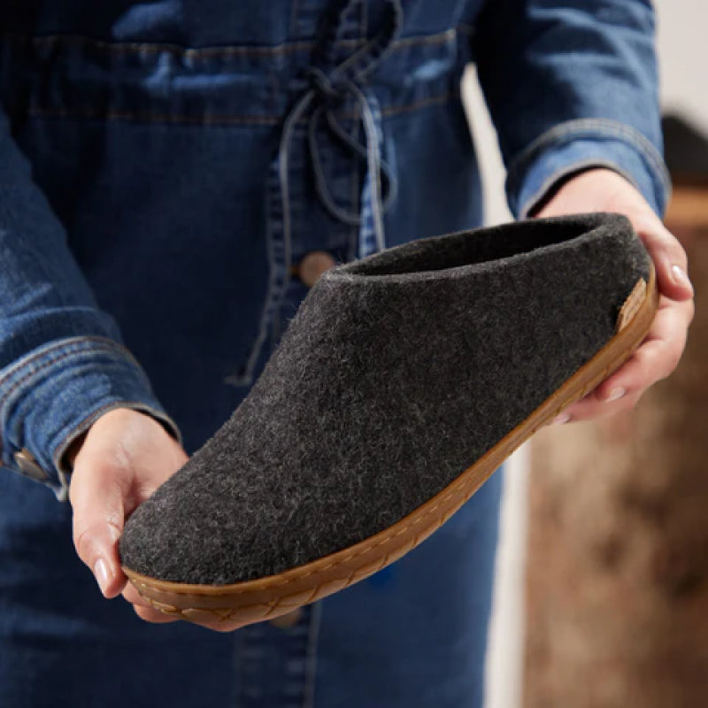 Glerups Slip-On - Honey Rubber - Charcoal