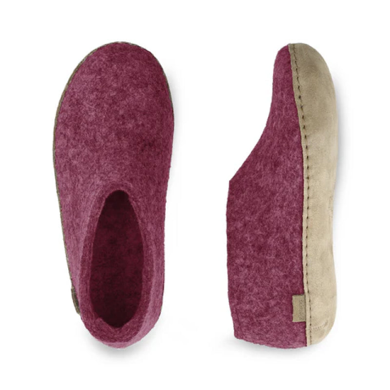 Glerups Shoe - Leather - Cranberry