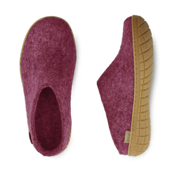Glerups Slip-On - Honey Rubber - Cranberry