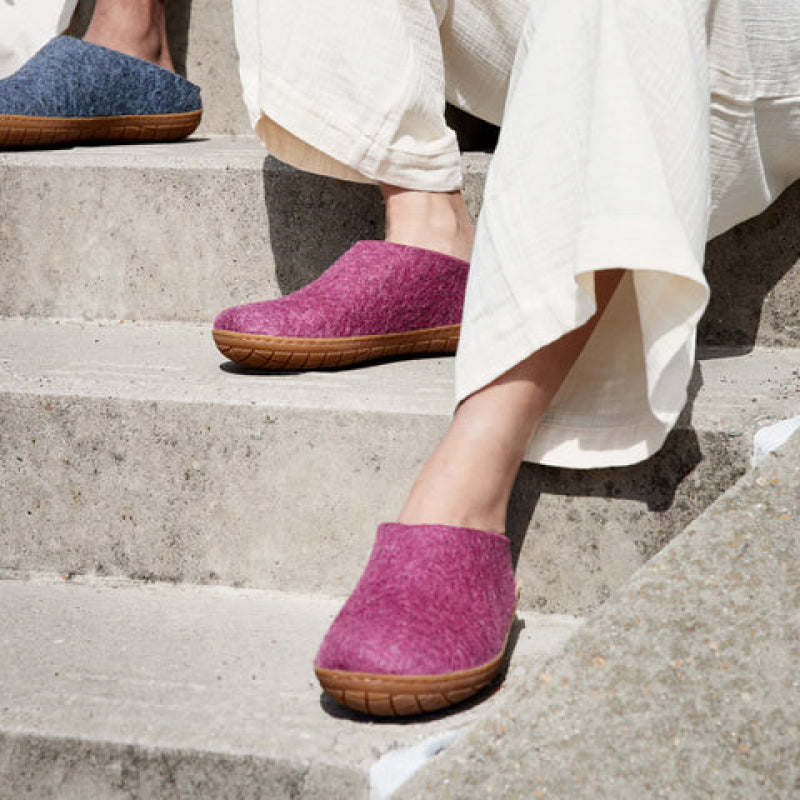 Glerups Slip-On - Honey Rubber - Cranberry