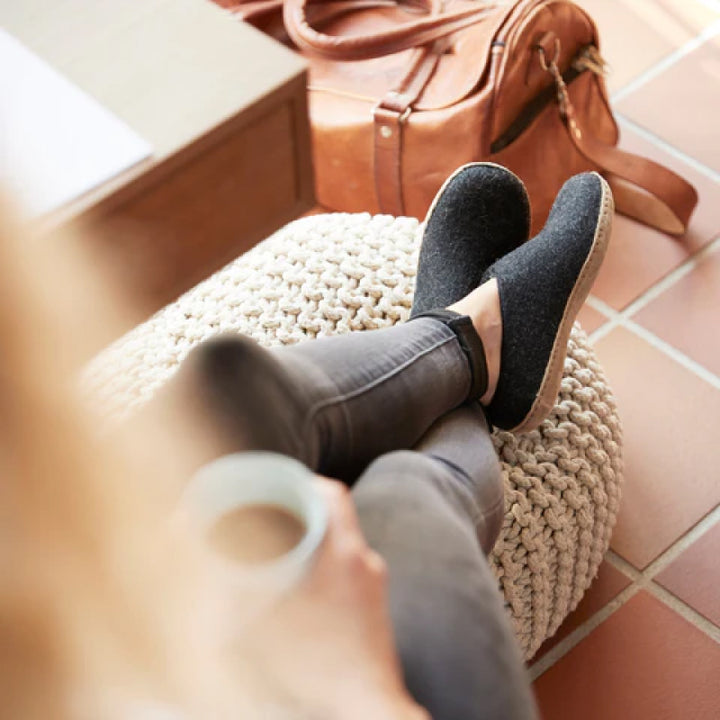 Glerups Slip-On - Cuir - Charbon
