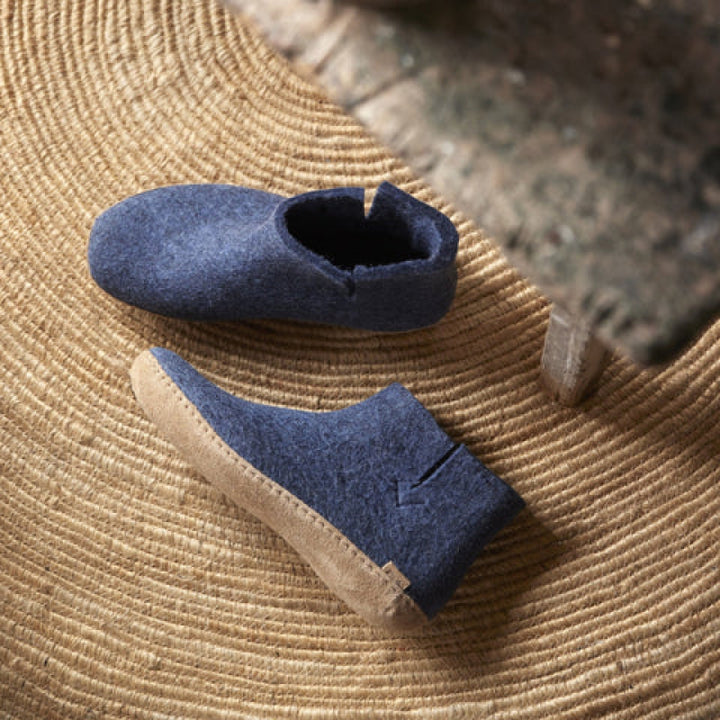 Glerups Boot - Leather - Denim