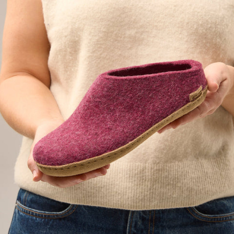Glerups Slip-On - Leather - Cranberry