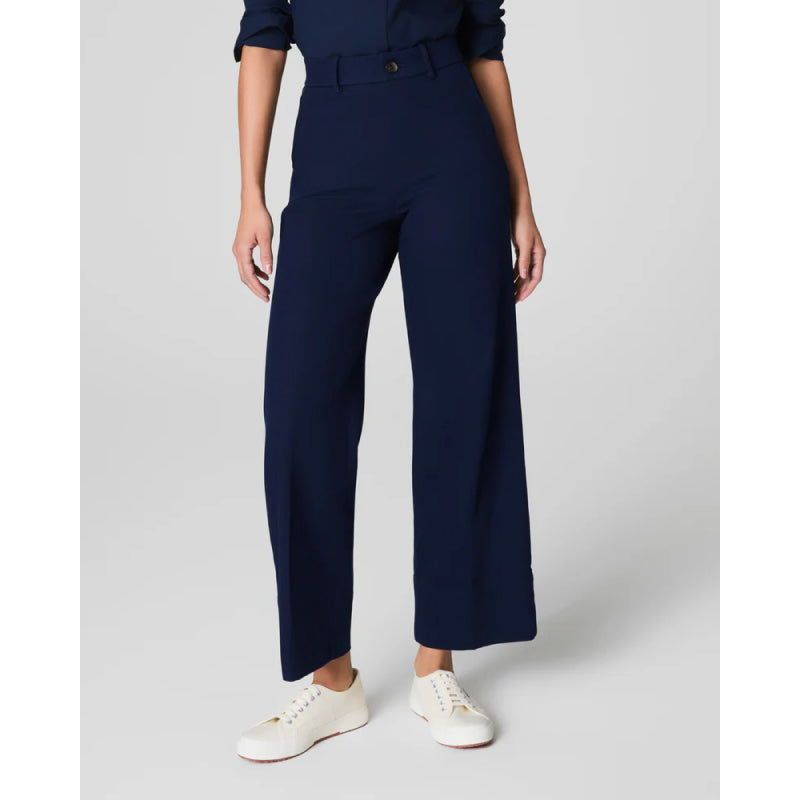 SPANXsupersmooth™ Stretch Twill Cropped Wide Leg Pant