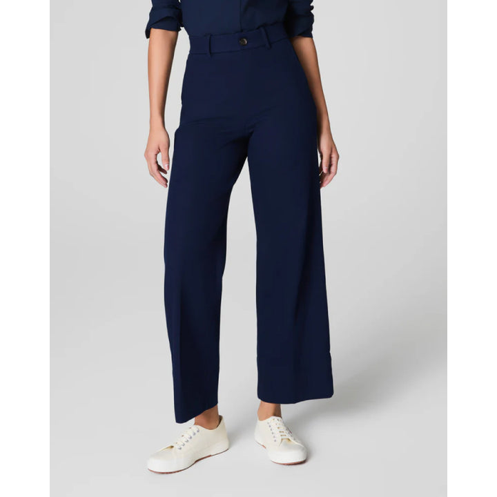 SPANXsupersmooth™ Stretch Twill Cropped Wide Leg Pant