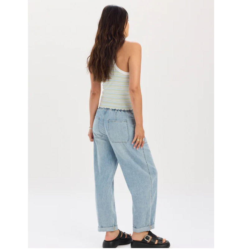 Daze Denim Villa Drawstring Barrel Leg - Wild Card