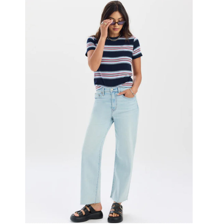 Daze Denim Pleaser High Rise Wide Ankle - Detour