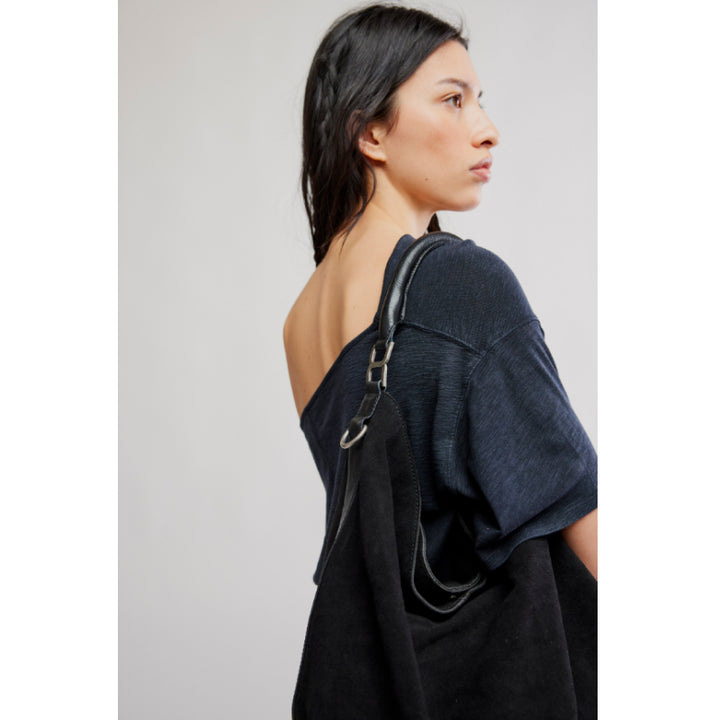 Free People Suzie Suede Slouchy Tote Bag