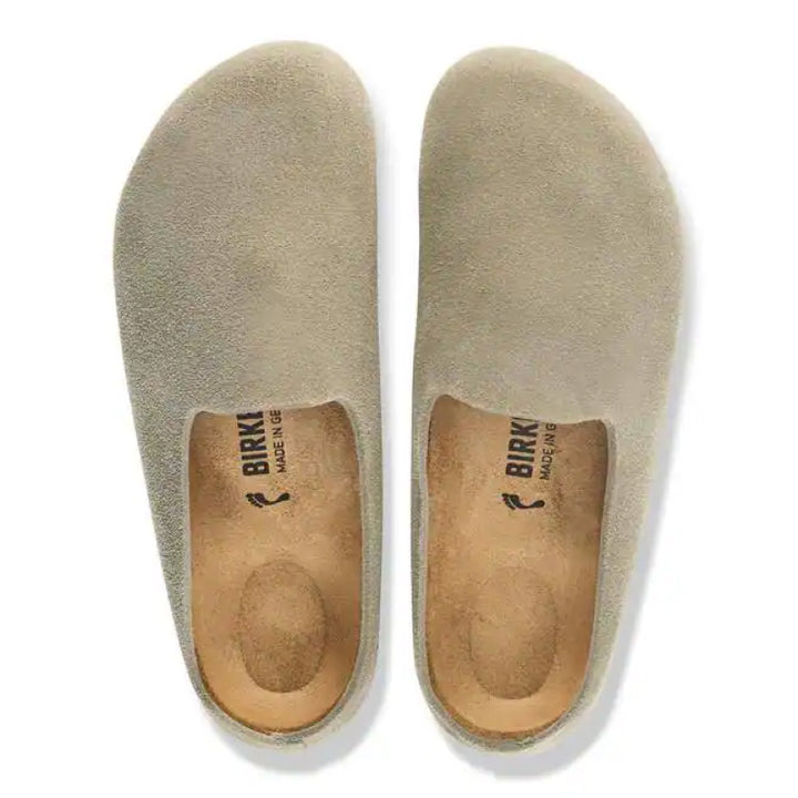 Birkenstock Amsterdam Wrapped Suede Leather - Taupe