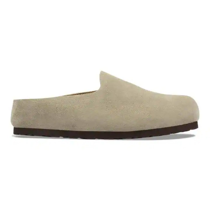 Birkenstock Amsterdam Wrapped Suede Leather - Taupe