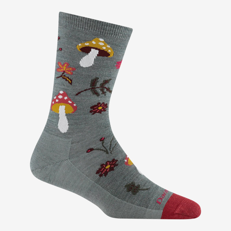 Darn Tough Women's Shroom Bloom Crew Lightweight Lifestyle Socks