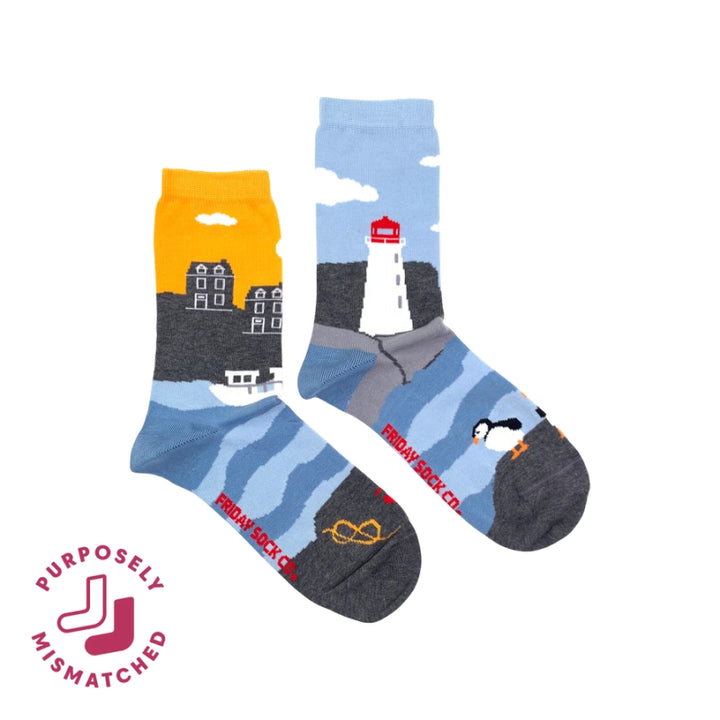 Friday Sock Co. - Chaussettes paysages de la côte est canadienne pour femmes