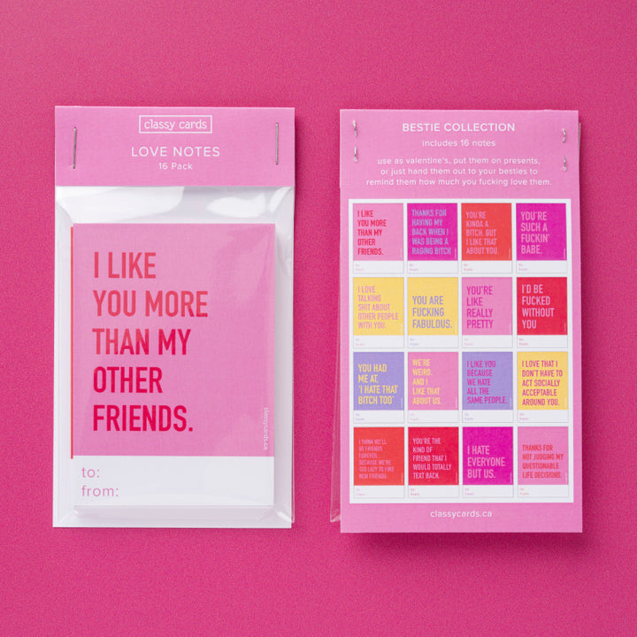 Classy Cards - Mots doux - Collection Meilleure amie
