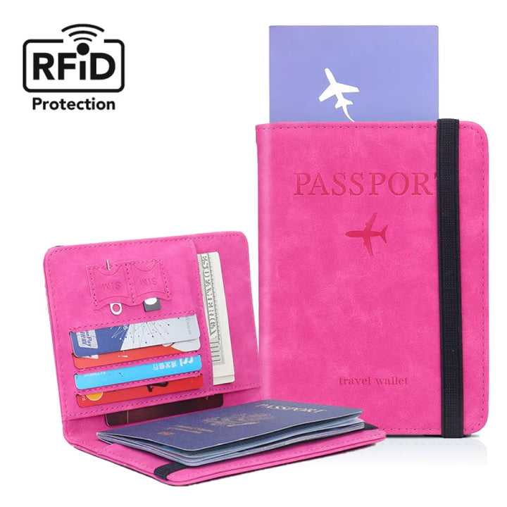 Portefeuille de voyage pour passeport - Blocage RFID