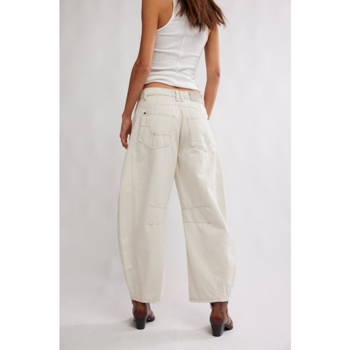 Jean baril taille mi-haute Good Luck Free People - Milk