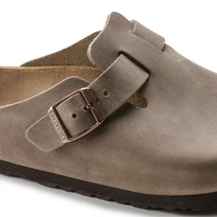 Birkenstock Boston Cuir Huilé Tabac - Normal