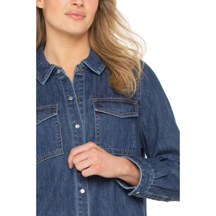 Chemise boutonnée avec poches Liverpool
