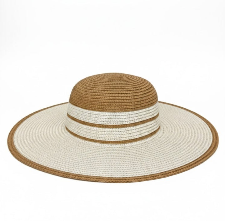 Chapeau de plage en paille rayé Take It Outside Essentials