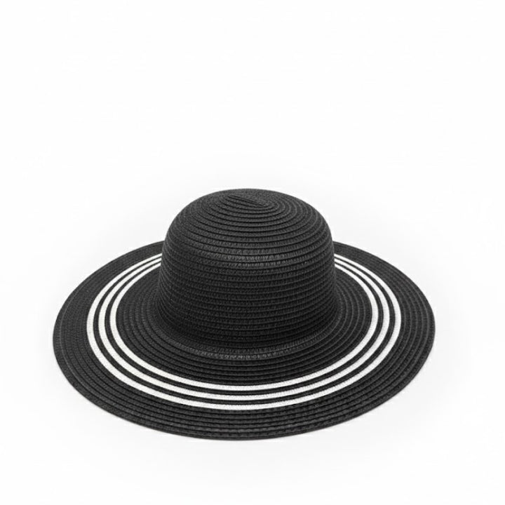Chapeau de plage en paille rayé Take It Outside Essentials