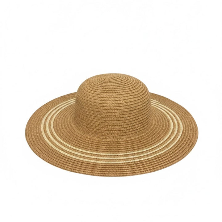 Chapeau de plage en paille rayé Take It Outside Essentials