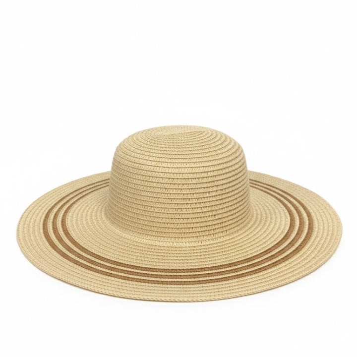 Chapeau de plage en paille rayé Take It Outside Essentials