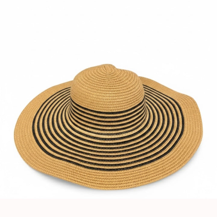Chapeau de plage en paille rayé Take It Outside Essentials